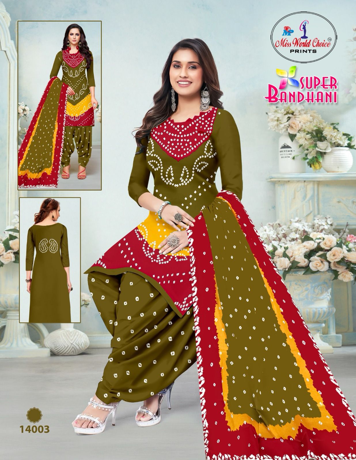 Super Bandhani Vol 14 By Miss World Cotton Printed Dress Material Suppliers In India